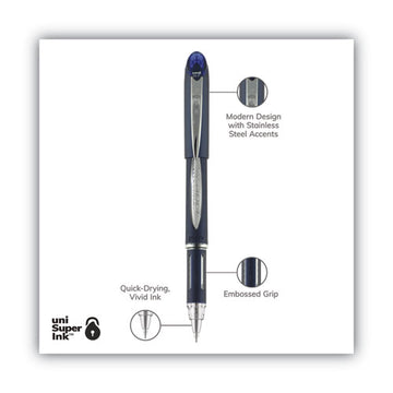 uni-ball® Jetstream Ballpoint Pen, Stick, Fine 0.7 Mm, Blue Ink, Blue Barrel freeshipping - TVN Wholesale